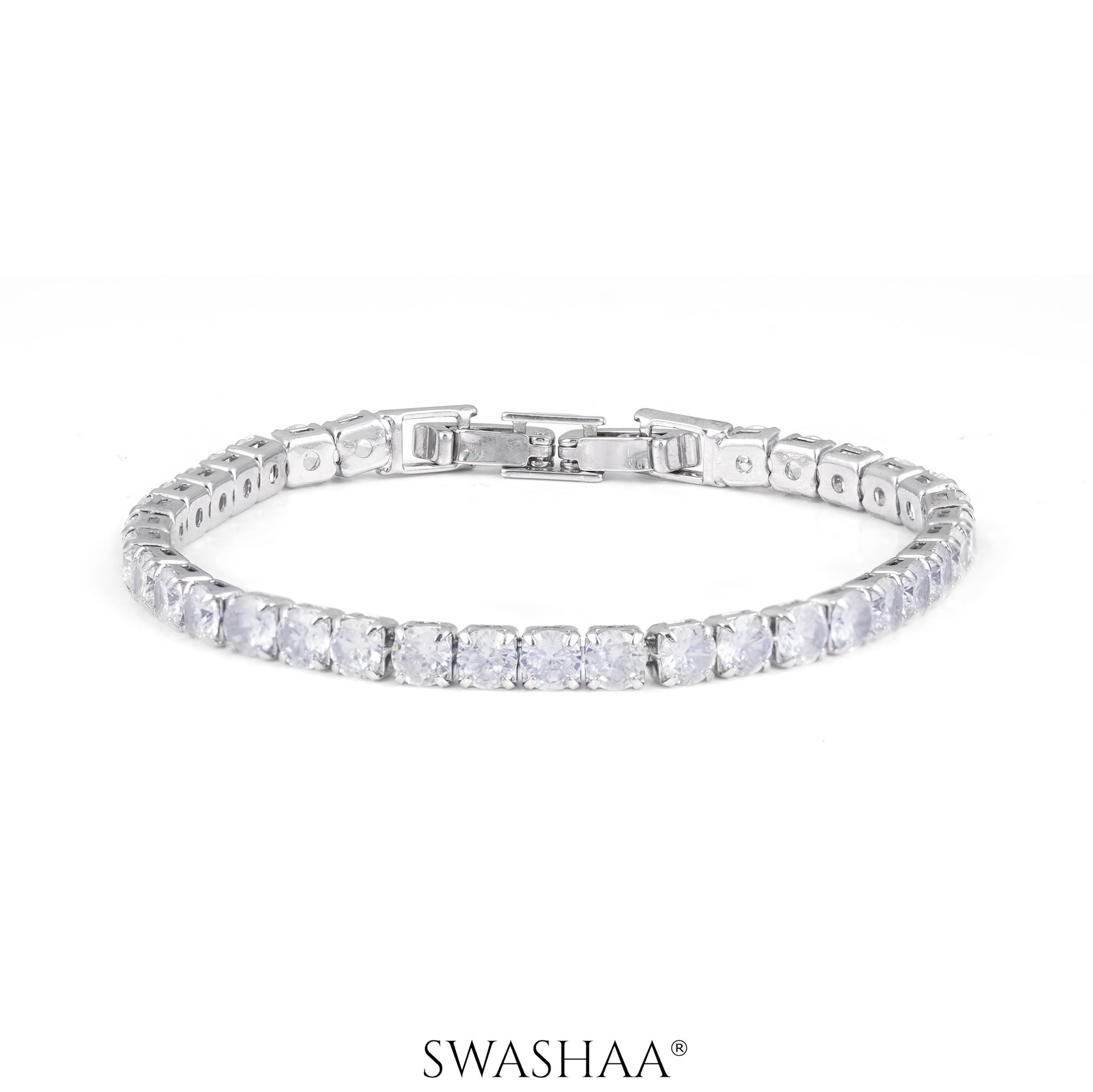 Orion Diamond Women's Bracelet White Silver
