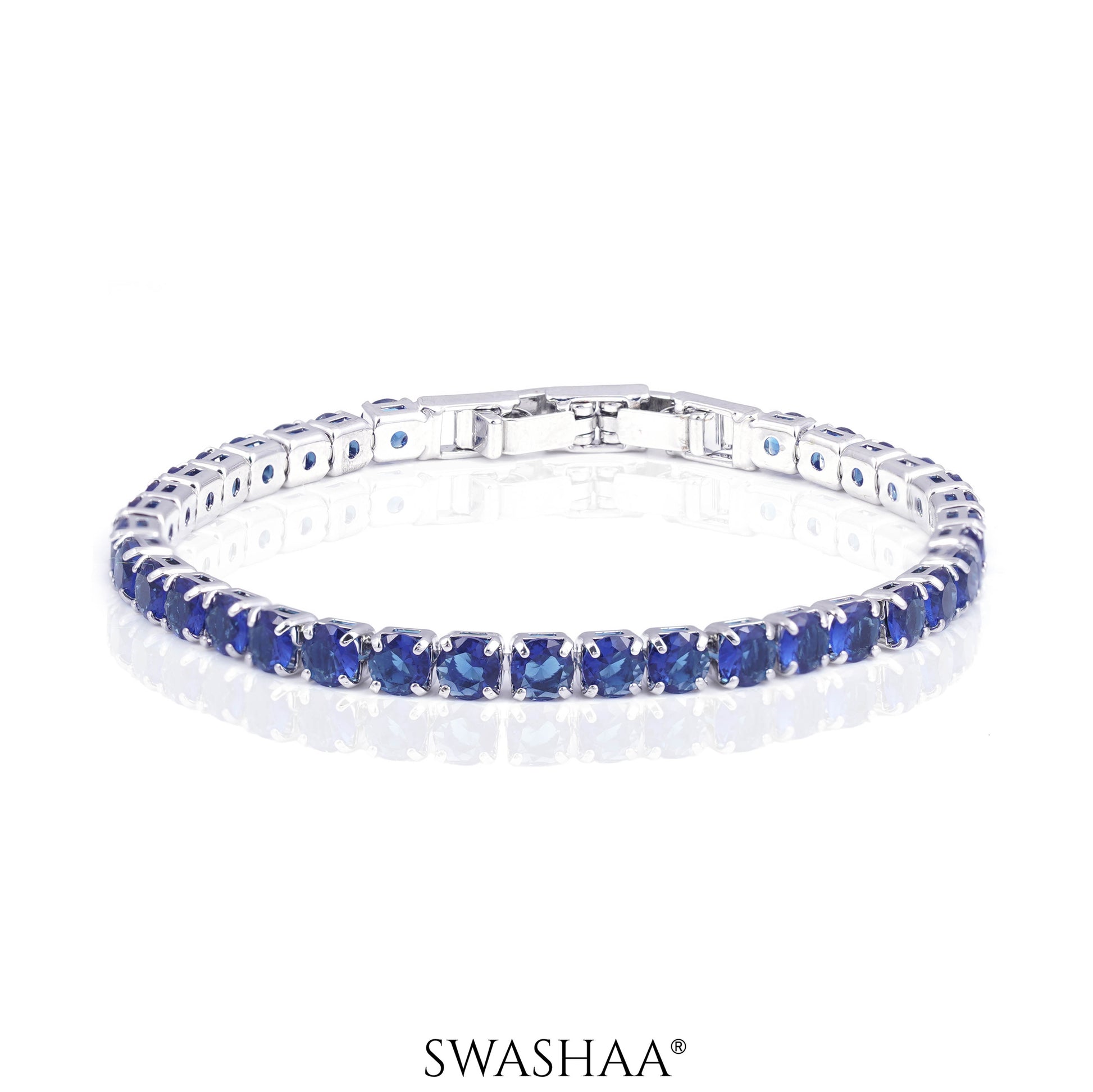 Orion Diamond Women's Bracelet Blue Silver