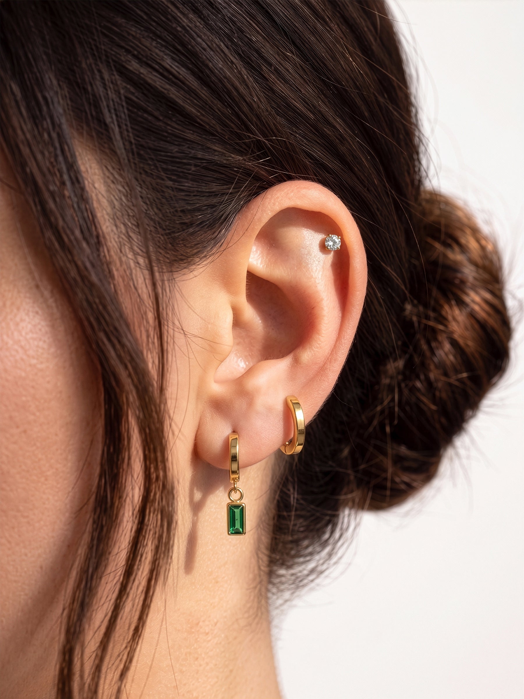 Alara Emerald Women's Earrings Set