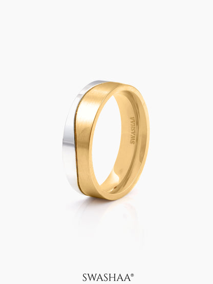 Alaric Men's Ring 18K Gold-Silver