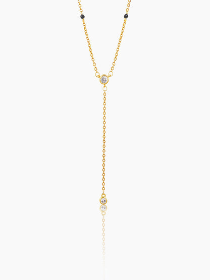 Aleeia Solitaire Drop 18K Gold Plated Mangalsutra Gold