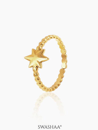 Alessio 18K Gold Plated Ring Gold