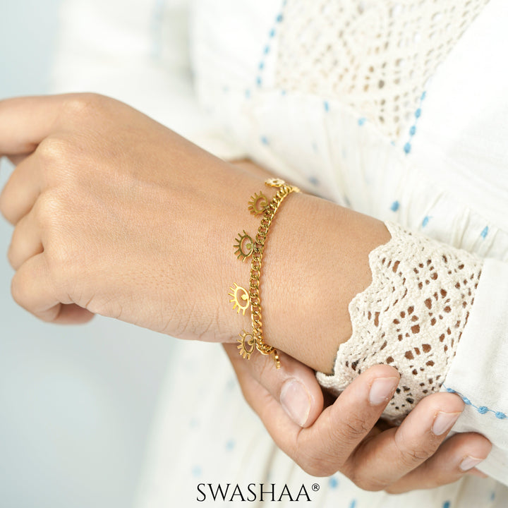 Alia Eye 18K Gold Plated Bracelet Gold
