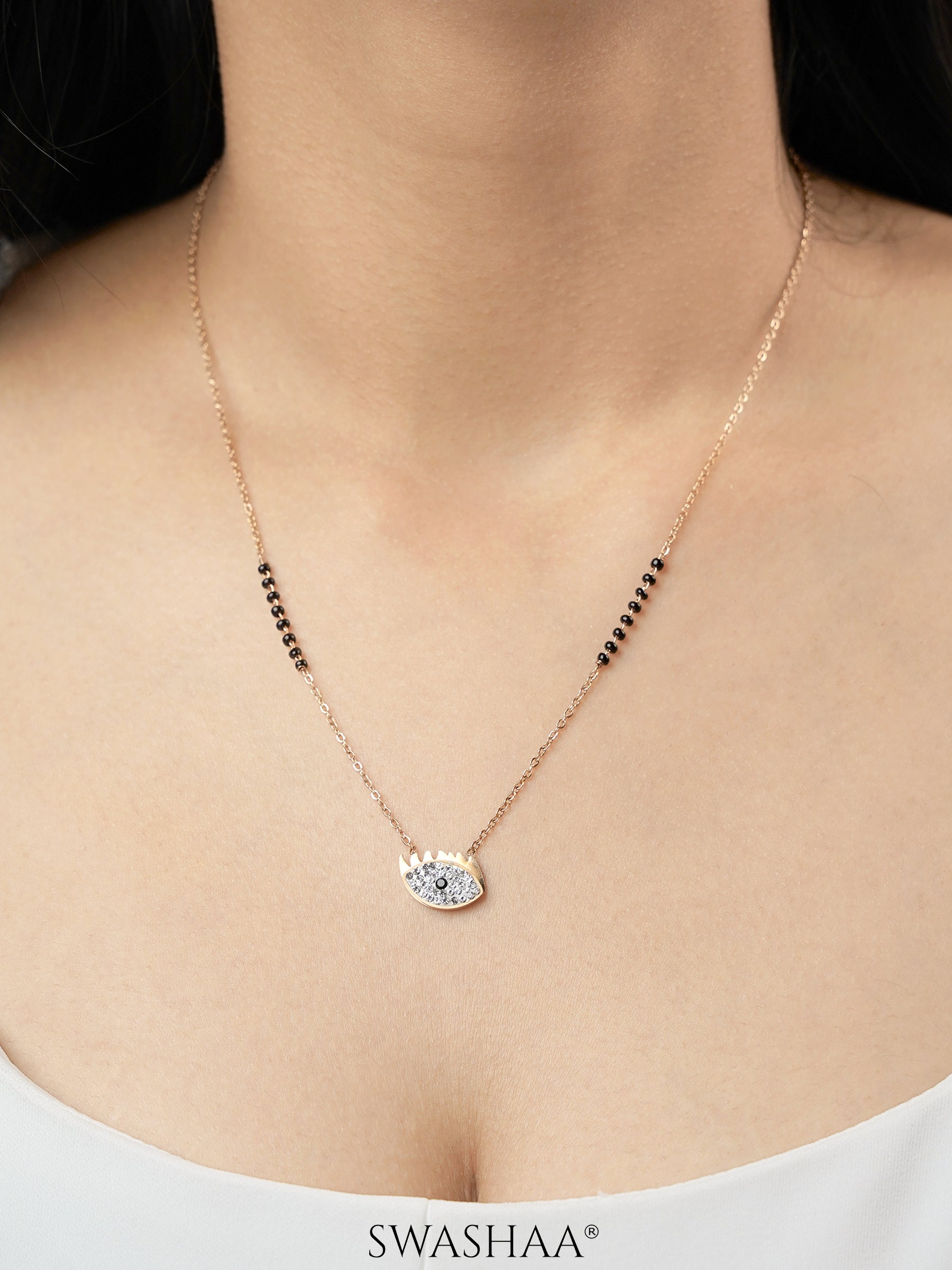 Aliana Rosegold Plated Mangalsutra
