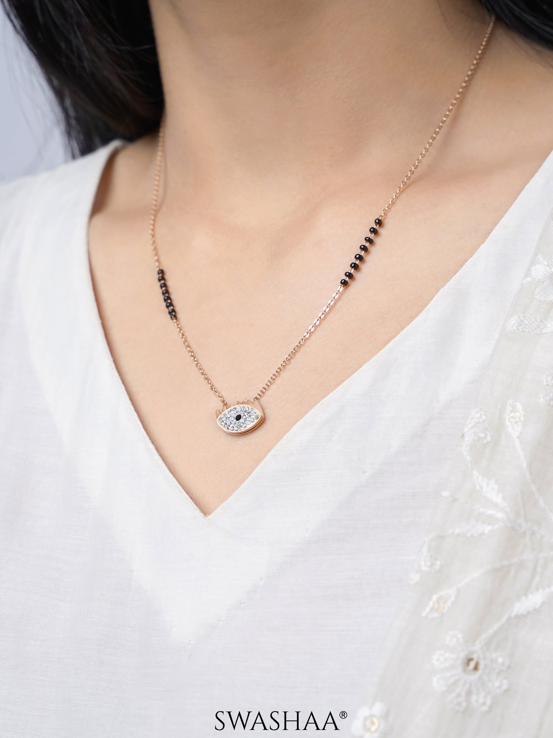 Aliana Rosegold Plated Mangalsutra