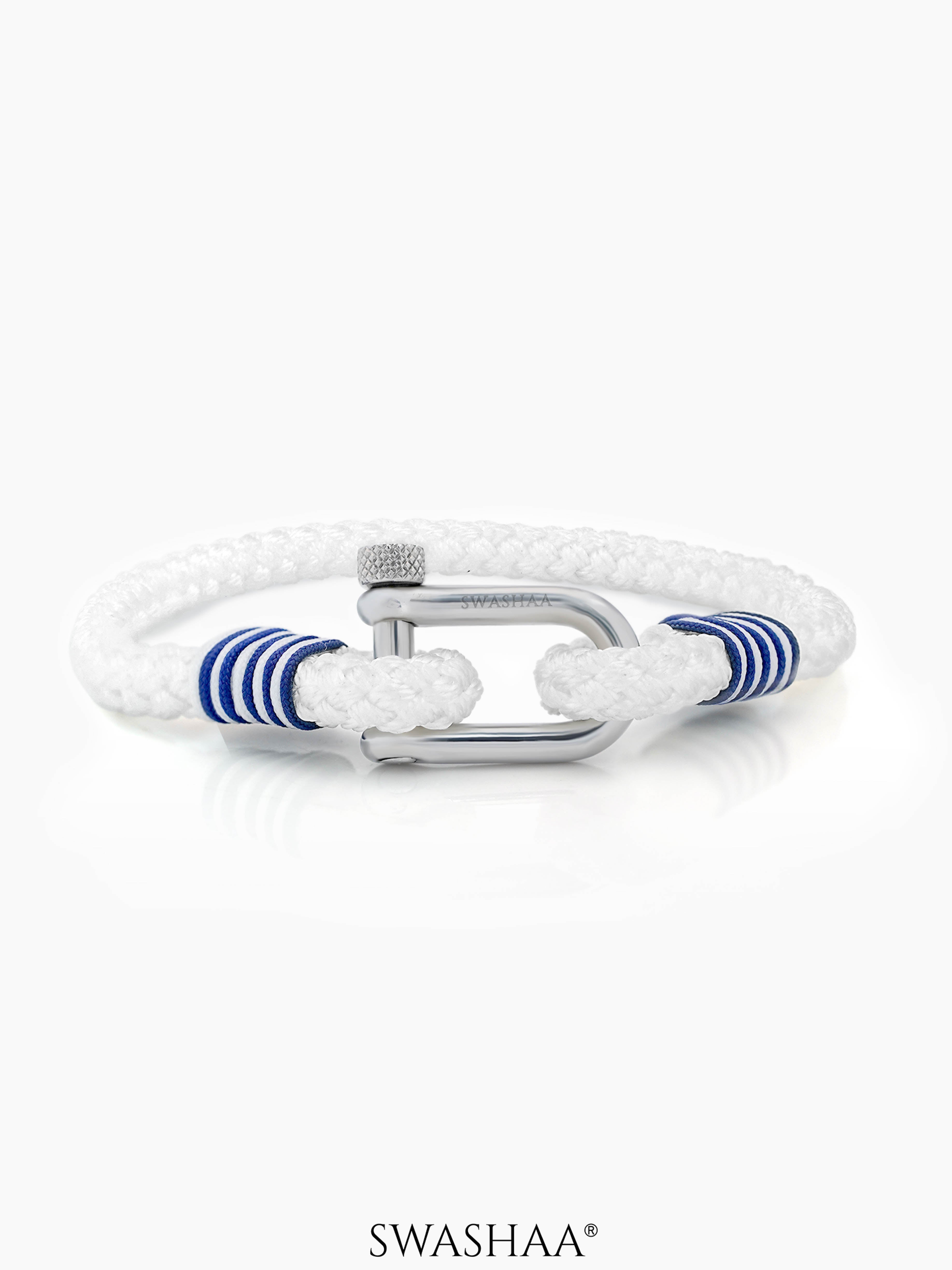 Amaar Men's Rope Bracelet White