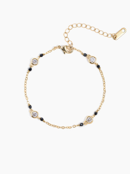 Amaira Diamond 14K Gold Plated Mangalsutra Bracelet