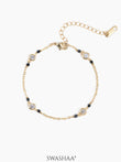 Amaira Diamond Mangalsutra Bracelet 14K Gold Plated