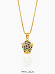 Amur 18K Gold Plated Men's Chain Pendant Small Pendant