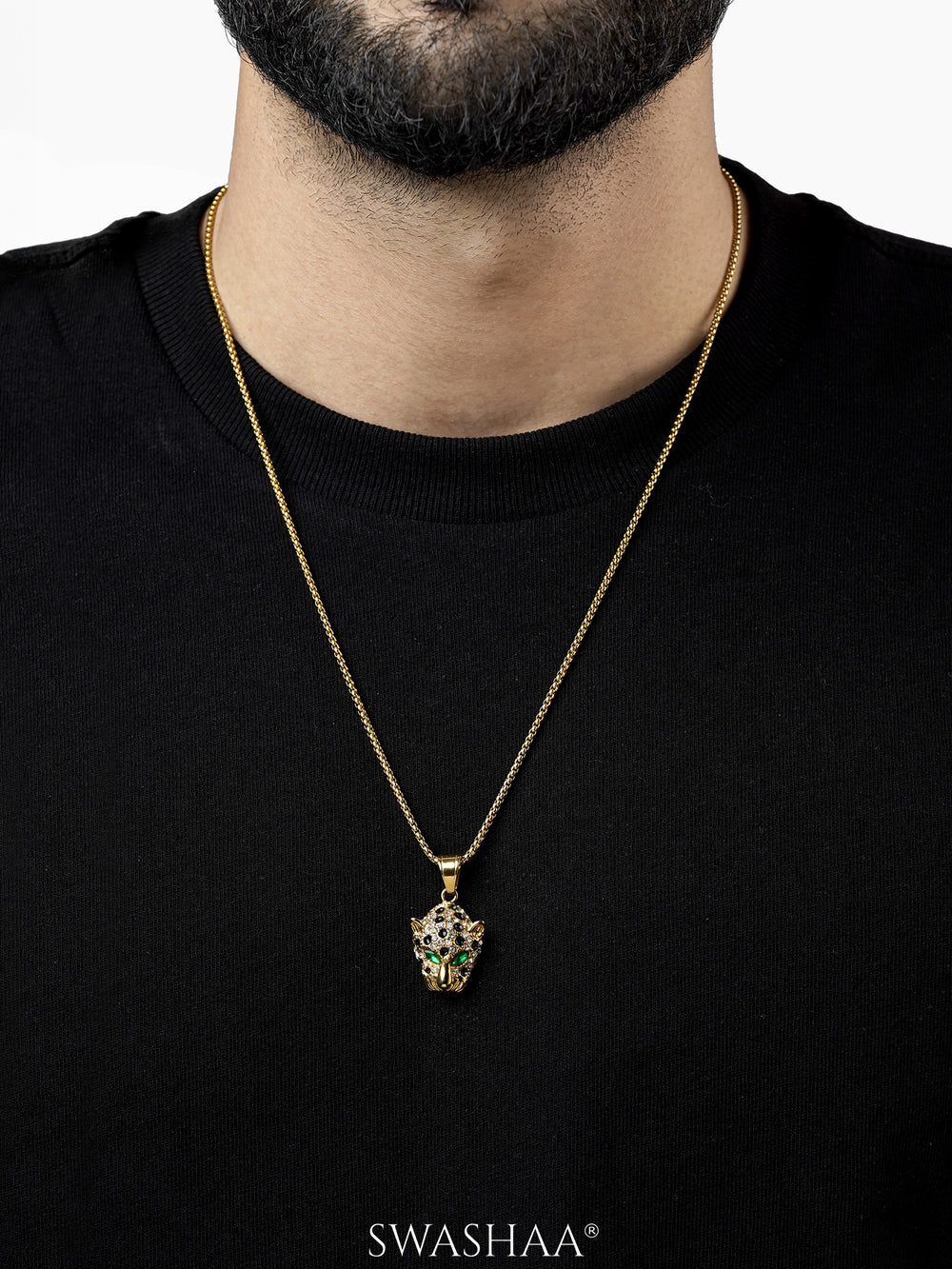 Amur 18K Gold Plated Men's Chain Pendant