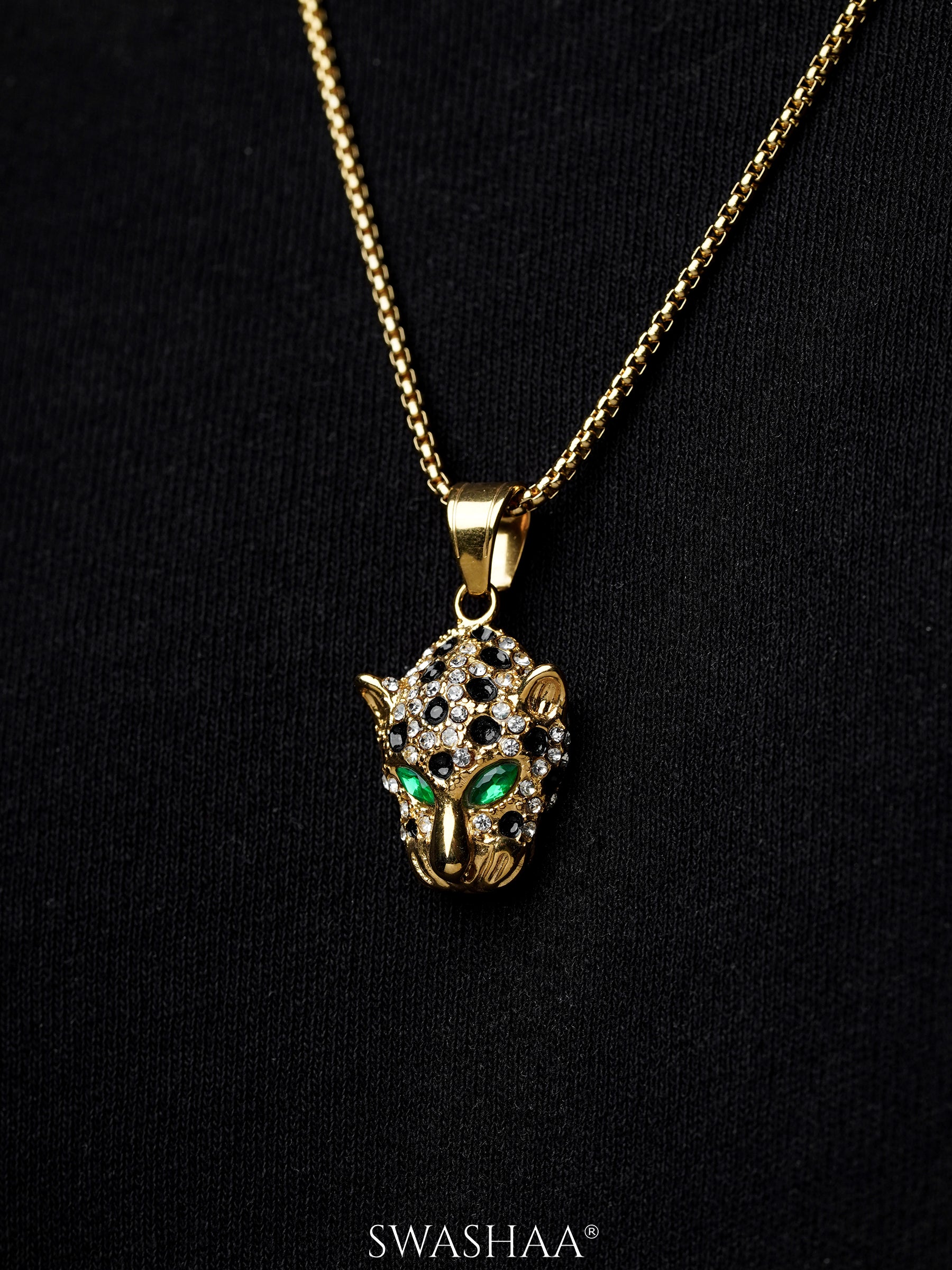 Amur 18K Gold Plated Men's Chain Pendant