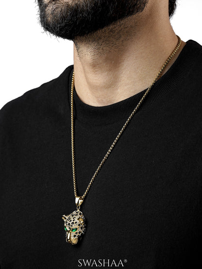 Amur 18K Gold Plated Men's Chain Pendant