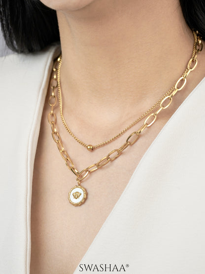 Ana 18K Gold Plated Layered Necklace