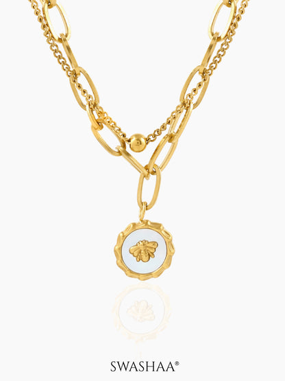 Ana 18K Gold Plated Layered Necklace Gold