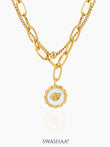 Ana 18K Gold Plated Layered Necklace Gold
