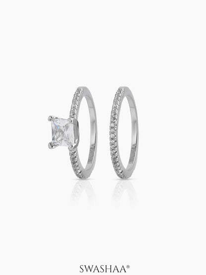 Anika Solitaire Ring Silver