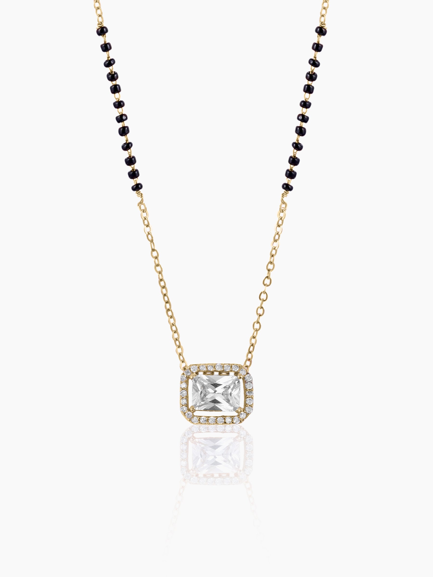 Anisa Solitaire 18K Gold Plated Mangalsutra Gold