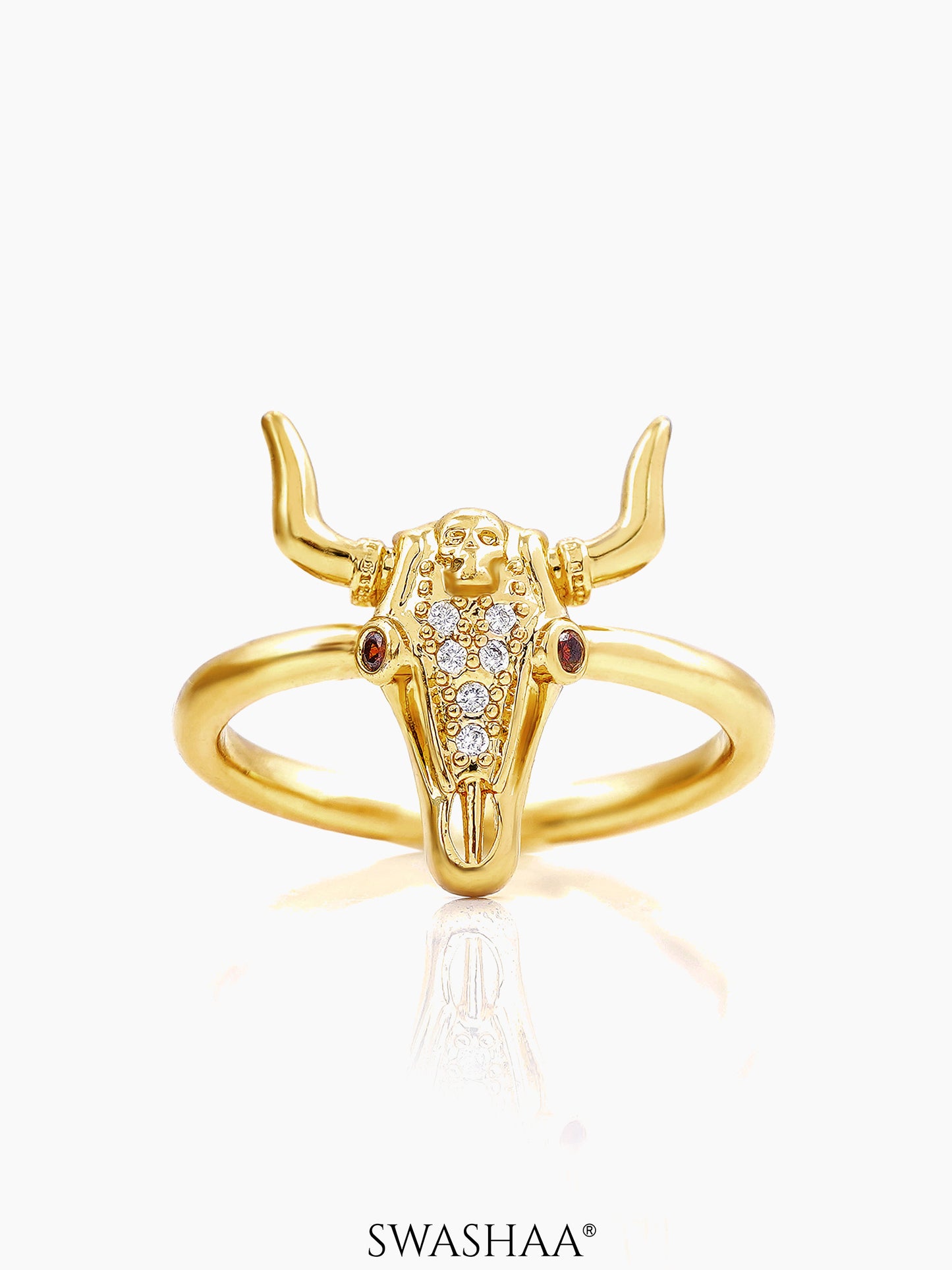 Antlers 18K Gold Plated Ring Gold