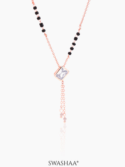 Anvi Rosegold Plated Mangalsutra Rosegold