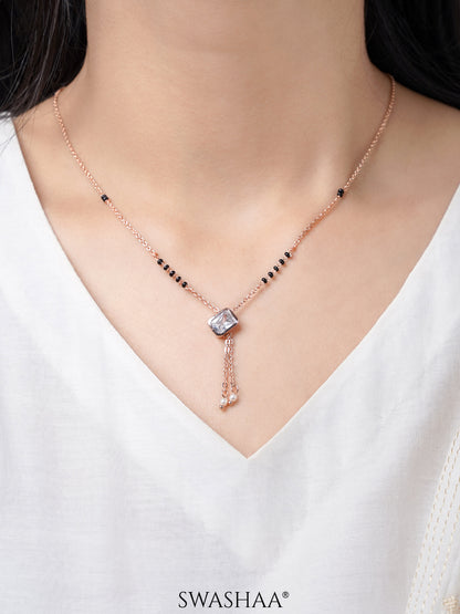 Anvi Rosegold Plated Mangalsutra
