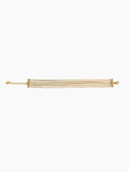 Anya Layered 18K Gold Plated Chain Bracelet Gold