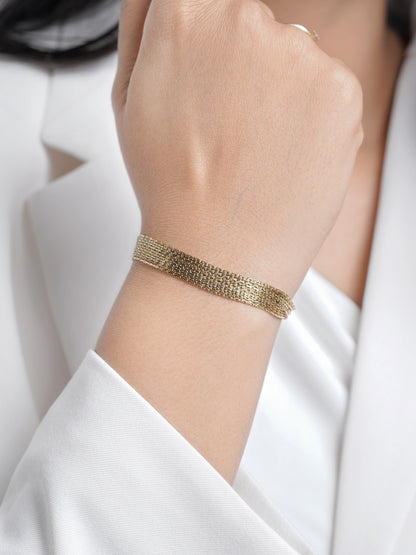 Anya Layered 18K Gold Plated Chain Bracelet