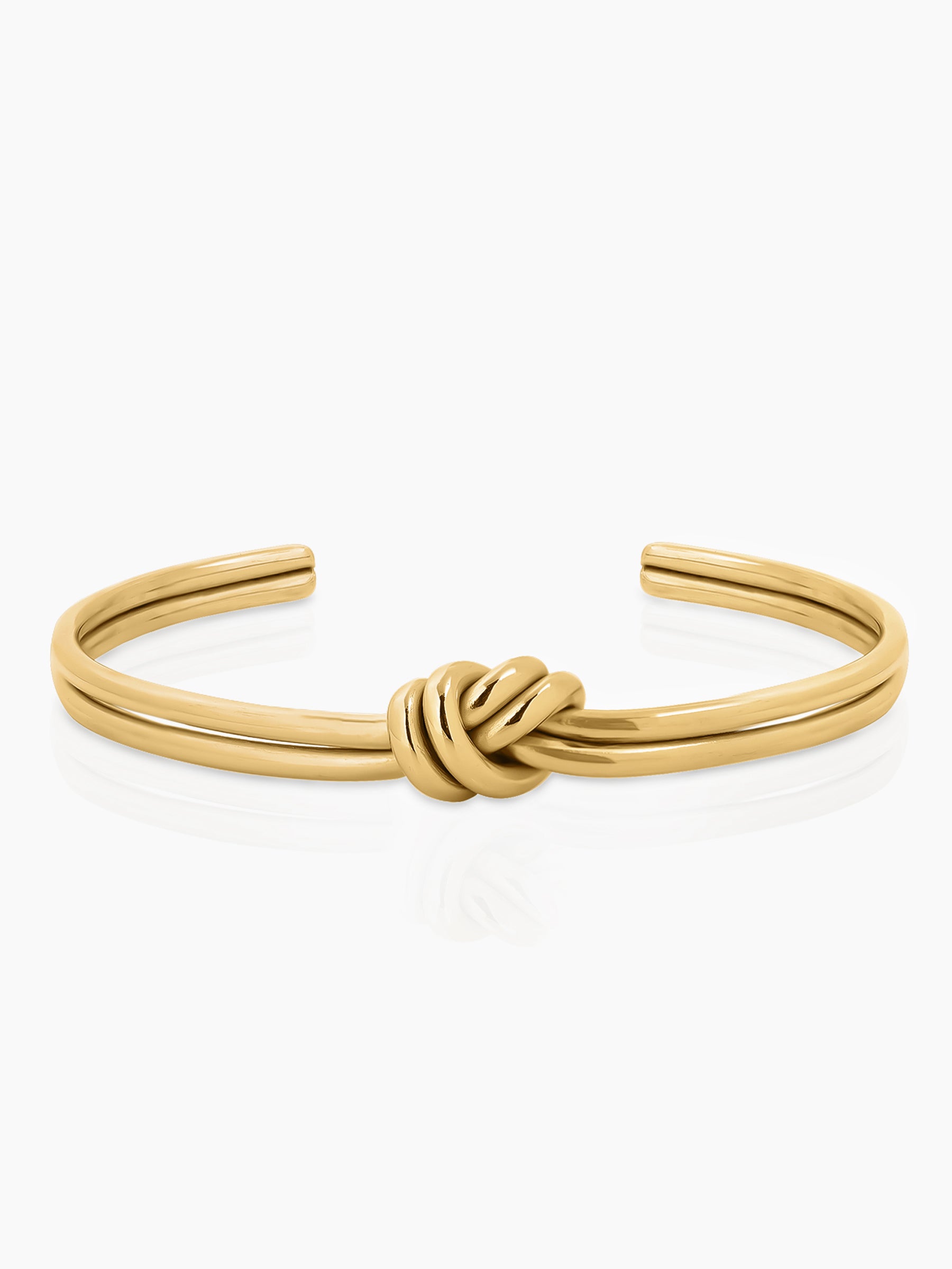 Arlen Knot 18K Gold Plated Cuff Bracelet