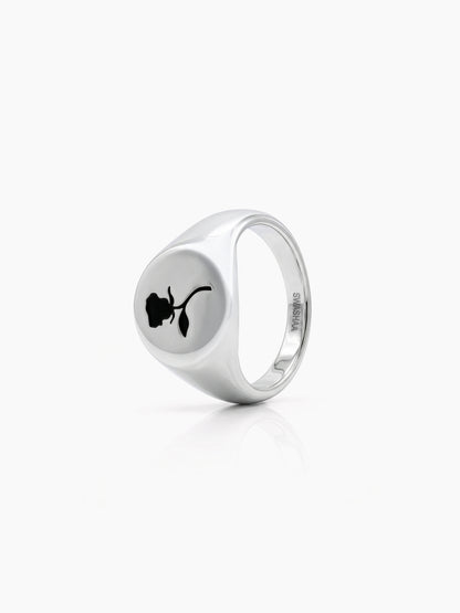 Arlen Rose Signet Silver Men’s Rings Silver