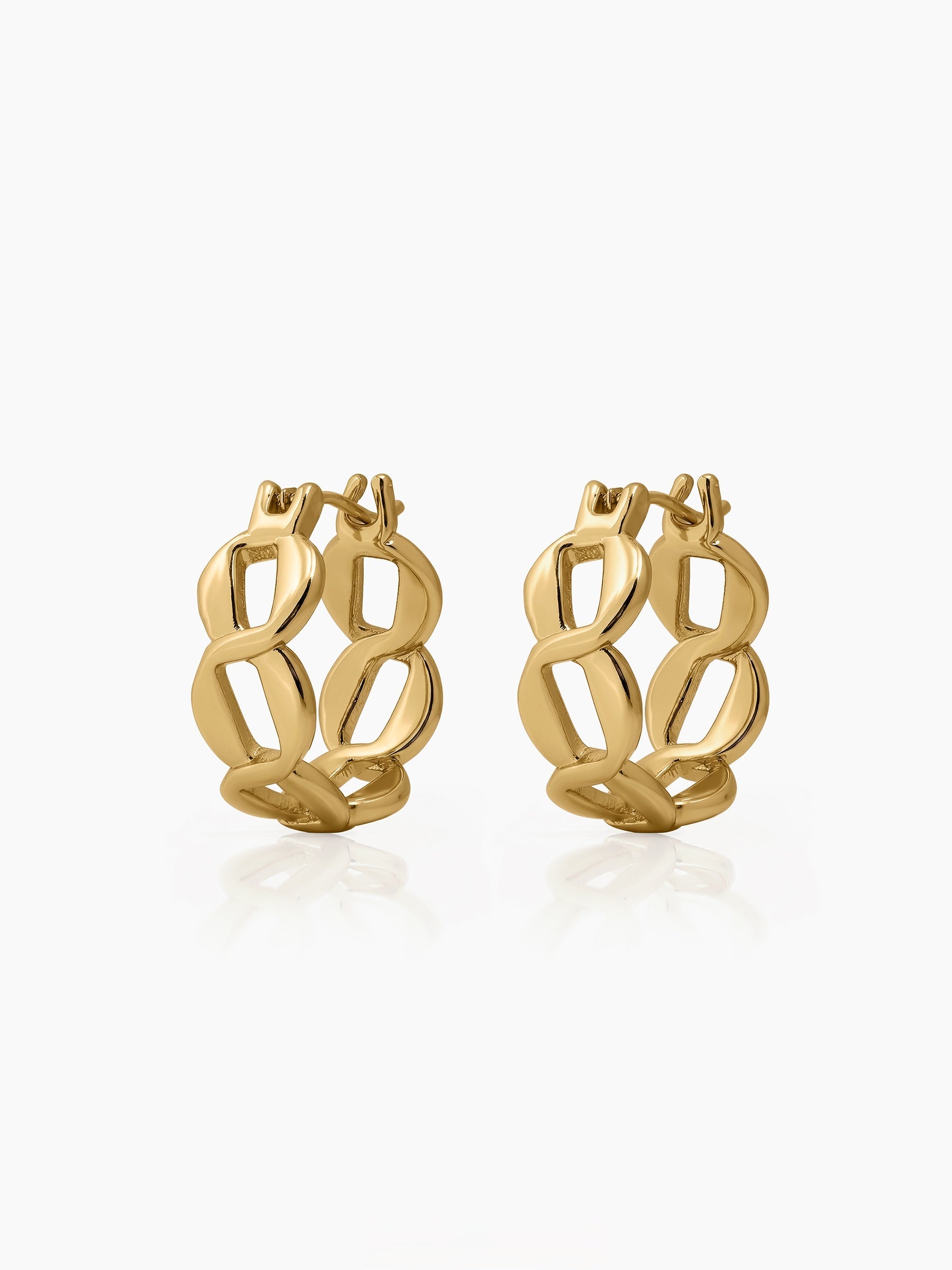 Arlina Link Hoop Earrings