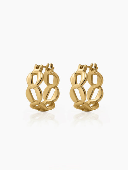 Arlina Link Hoop Earrings