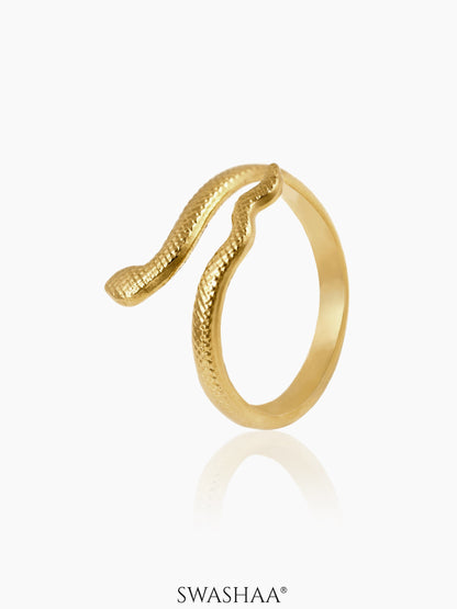 Ashlekha 18K Gold Plated Ring Gold