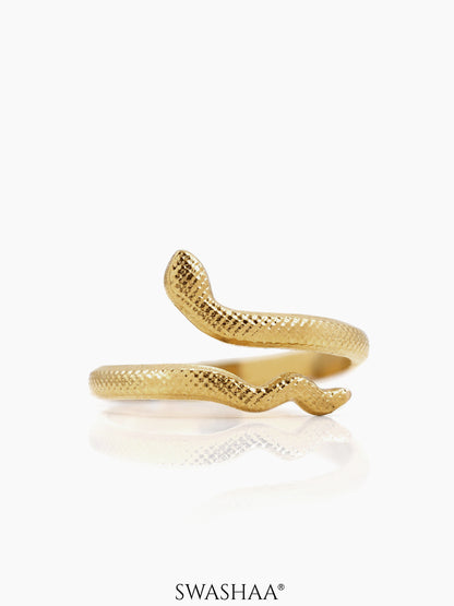 Ashlekha 18K Gold Plated Ring