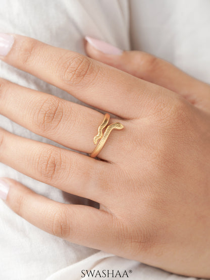 Ashlekha 18K Gold Plated Ring