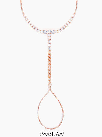 Ashna Rosegold Plated Ring Bracelet