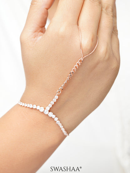 Ashna Rosegold Plated Ring Bracelet