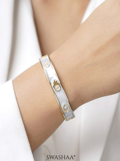 Aston 18K Gold Plated Cuff Bracelet