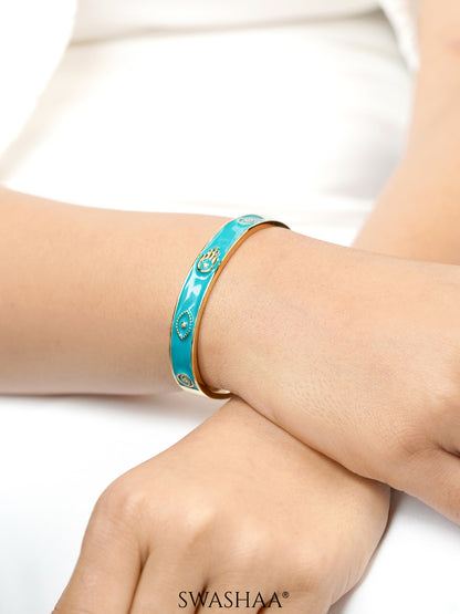 Aston 18K Gold Plated Cuff Bracelet