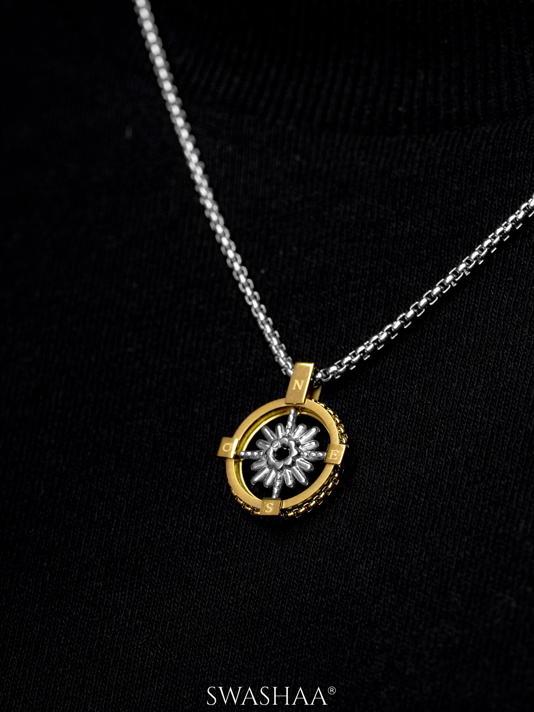 Atlas Circuit Men's Chain Pendant