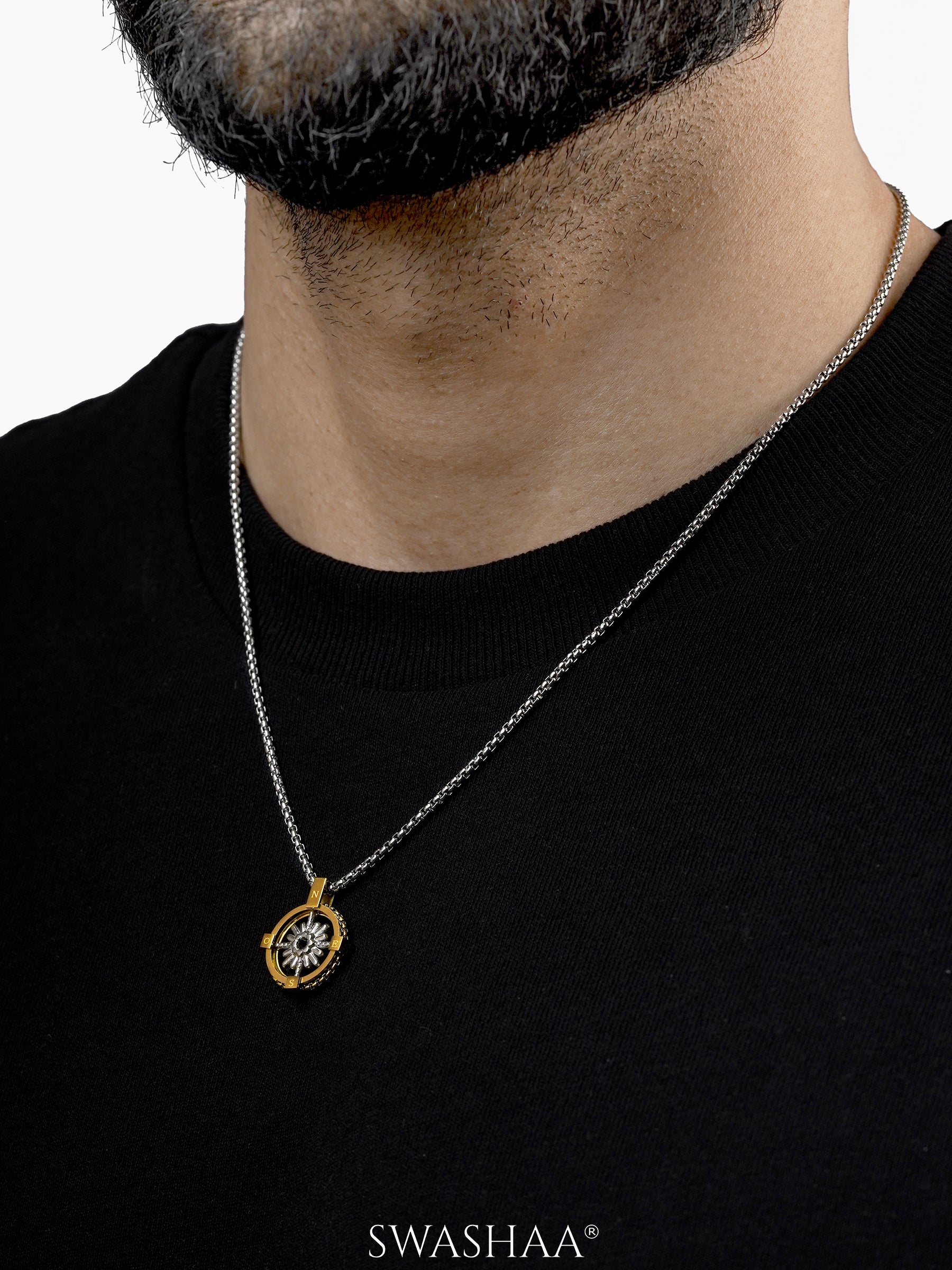 Atlas Circuit Men's Chain Pendant