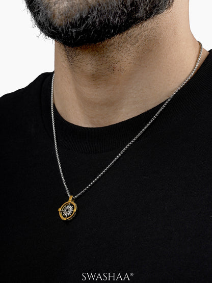 Atlas Circuit Men's Chain Pendant