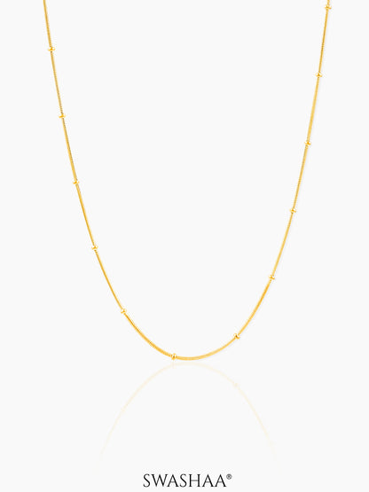 Aulus 18K Gold Plated women's chain Gold