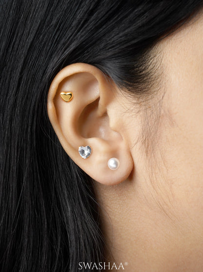 Aurelia 18K Gold Plated Women's Stud Earrings Set