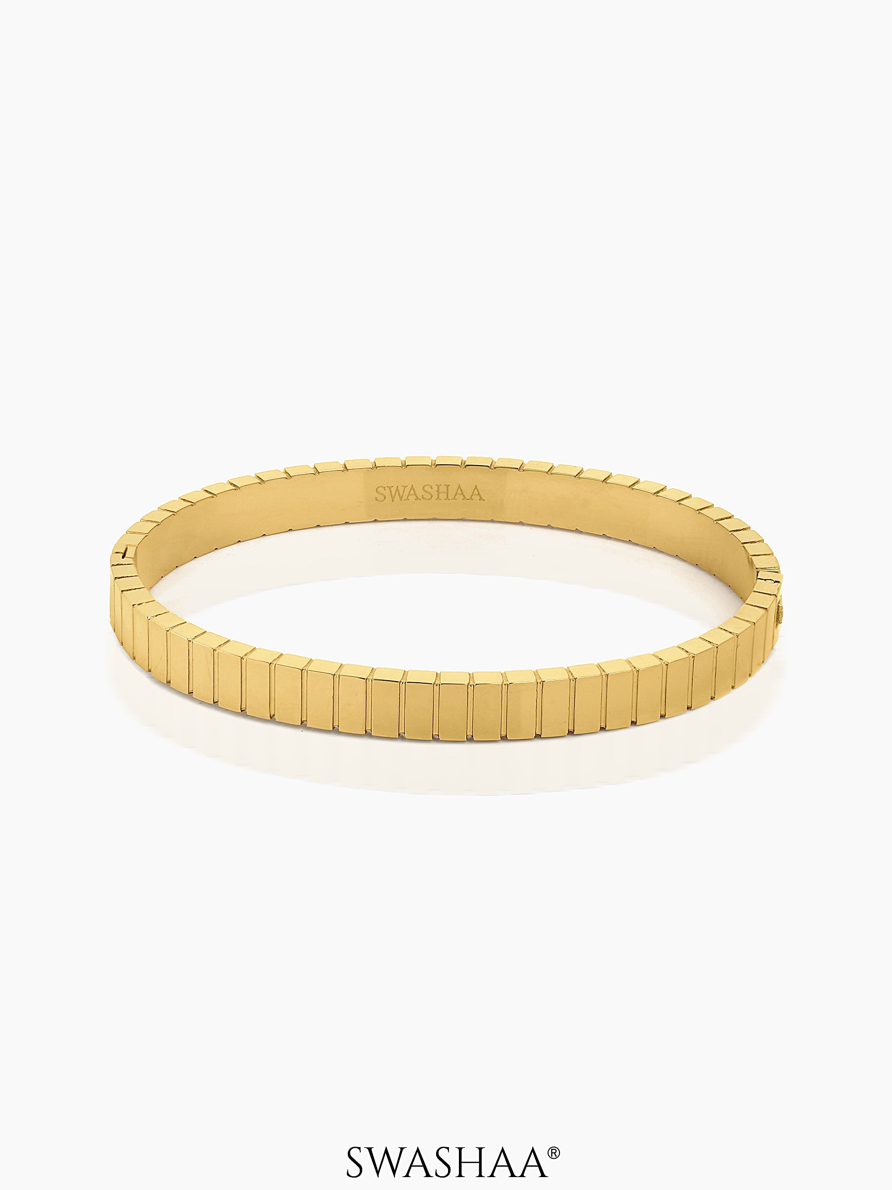 Aurelith Ribbed Bracelet Gold
