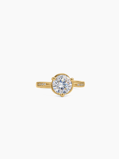 Aurella Solitaire 18K Gold Plated Women's Ring