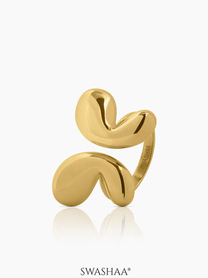 Aurevi Butterfly Ring 18K Gold Plated 7
