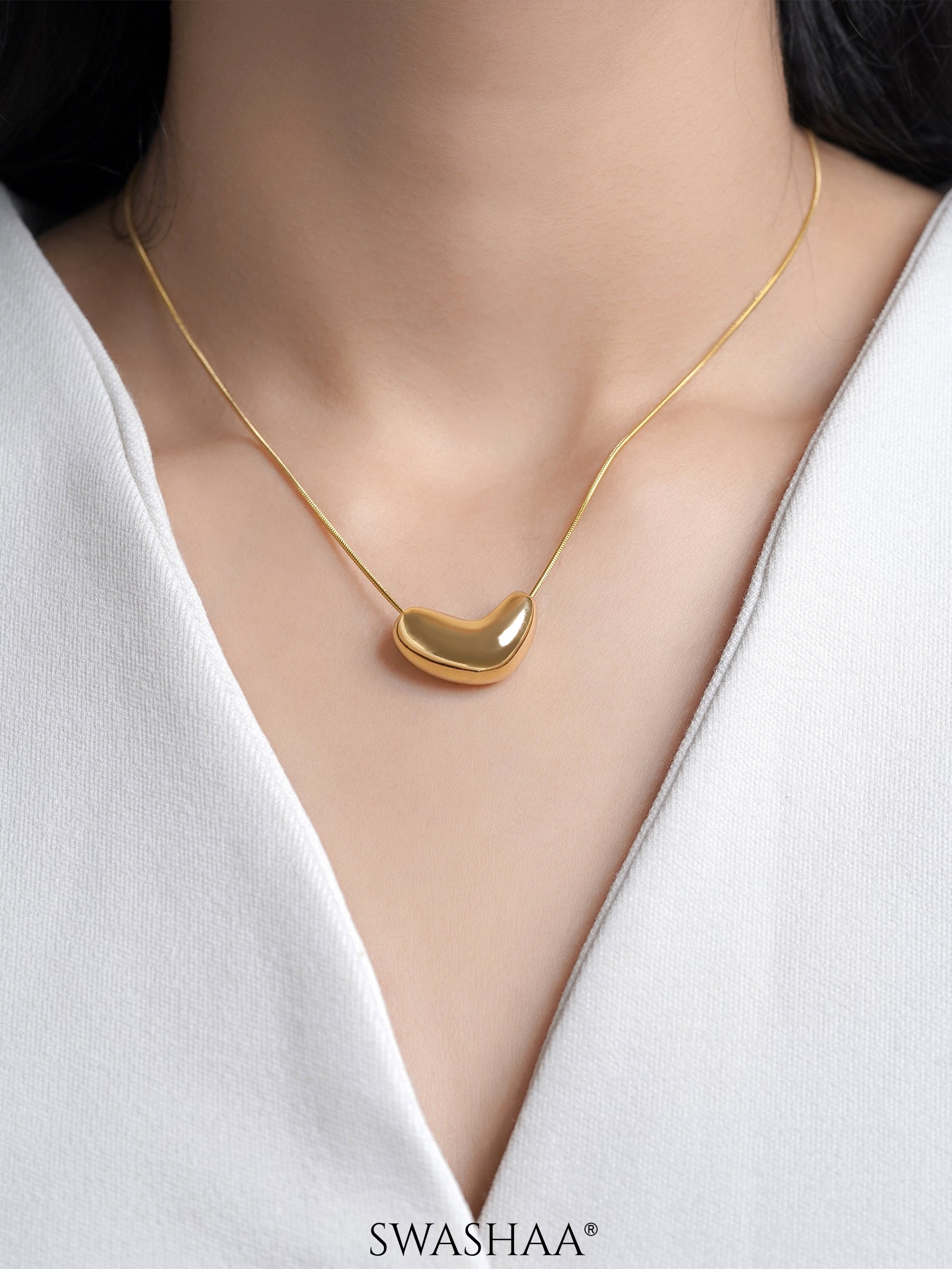 Aurevia Bean Heart Necklace