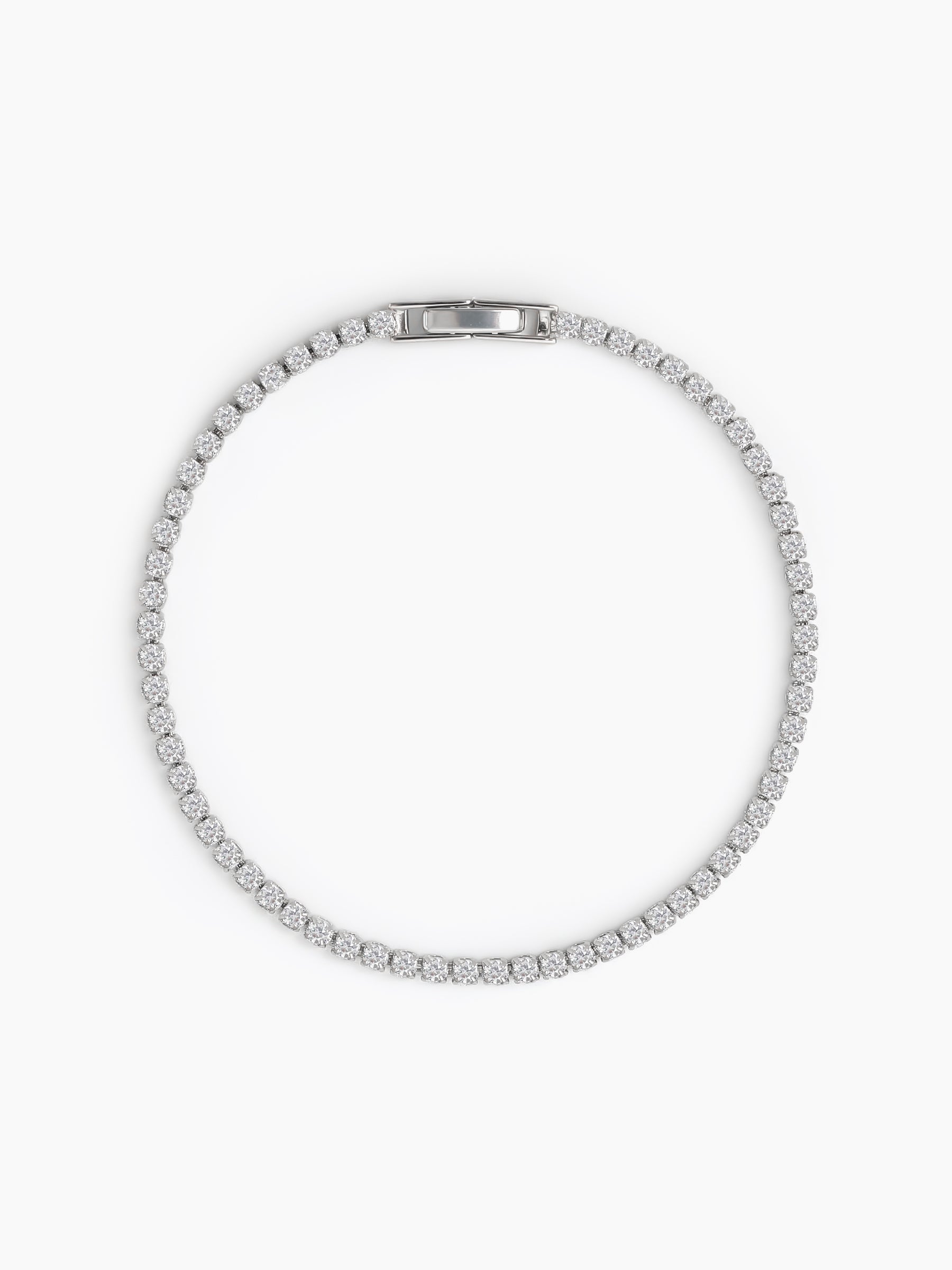 Aurora Diamond Silver Bracelet Silver 2MM