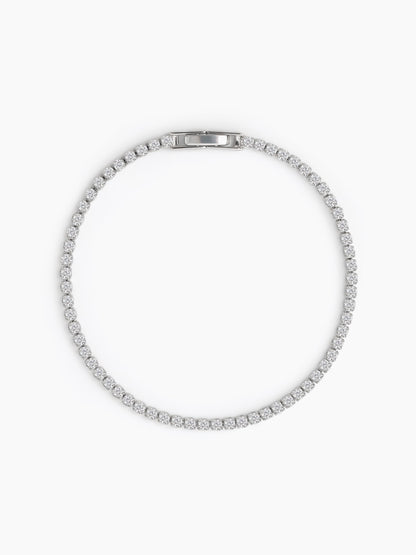 Aurora Diamond Silver Bracelet Silver 2MM