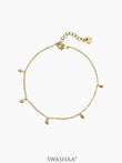 Ava Teardrop Women's Anklet 14K Gold Plated