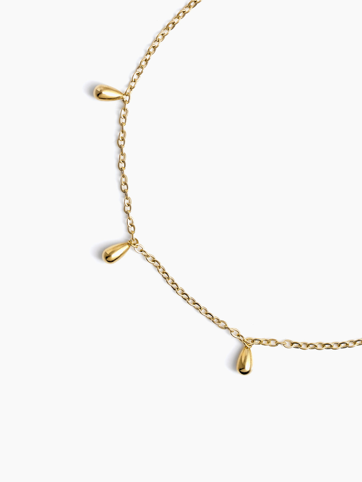 Ava Teardrop Women's Anklet 14K Gold Plated